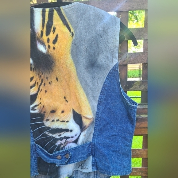 Vintage Hand Painted Vest - Picture 7 of 8